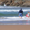 Surfen mit Daddy in Agnes Water